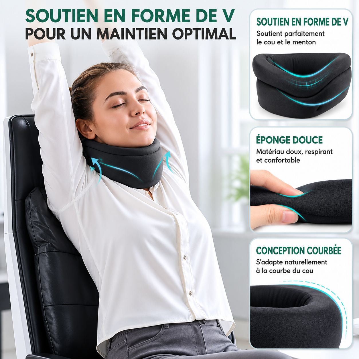 FisioAlign - Support Cervical Pour le Sommeil