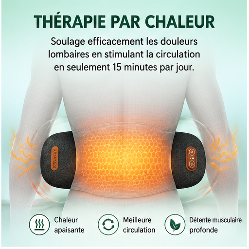 FisioBack - Masseur dorsal 3-en-1