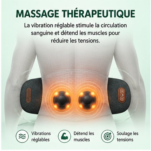 FisioBack - Masseur dorsal 3-en-1